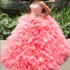 Sweet 16/quince dress with petty coat